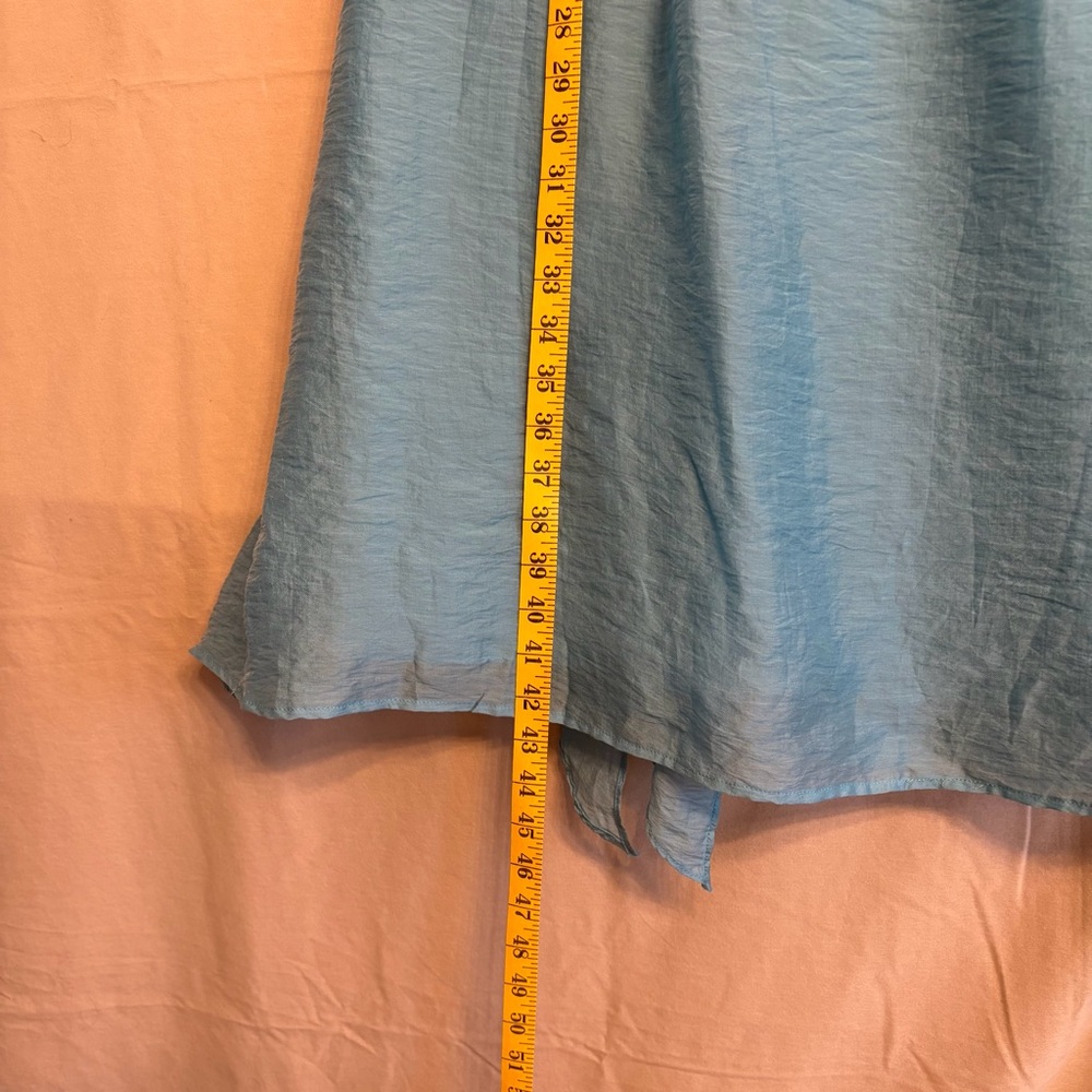 Coldwater Creek Women’s 14 Elegant Light Blue Midi Dress with Bow - Picture 6 of 10